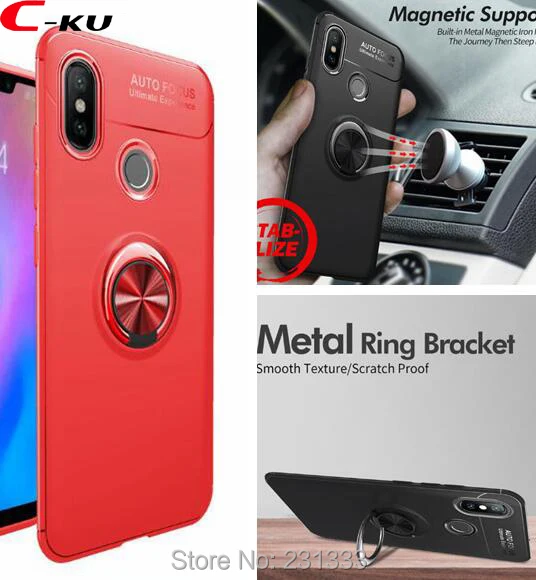 Мягкий чехол из ТПУ C-ku с магнитным креплением на присоске для Huawei Y9 2019 Honor 8C MATE 20 X
