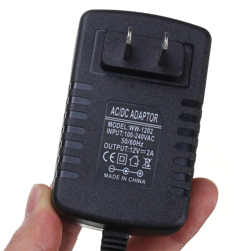 Штепсельная Вилка CLAITE US 1 5 M 2M AC110-240V к DC12V 2A 24W адаптер питания с диммером для