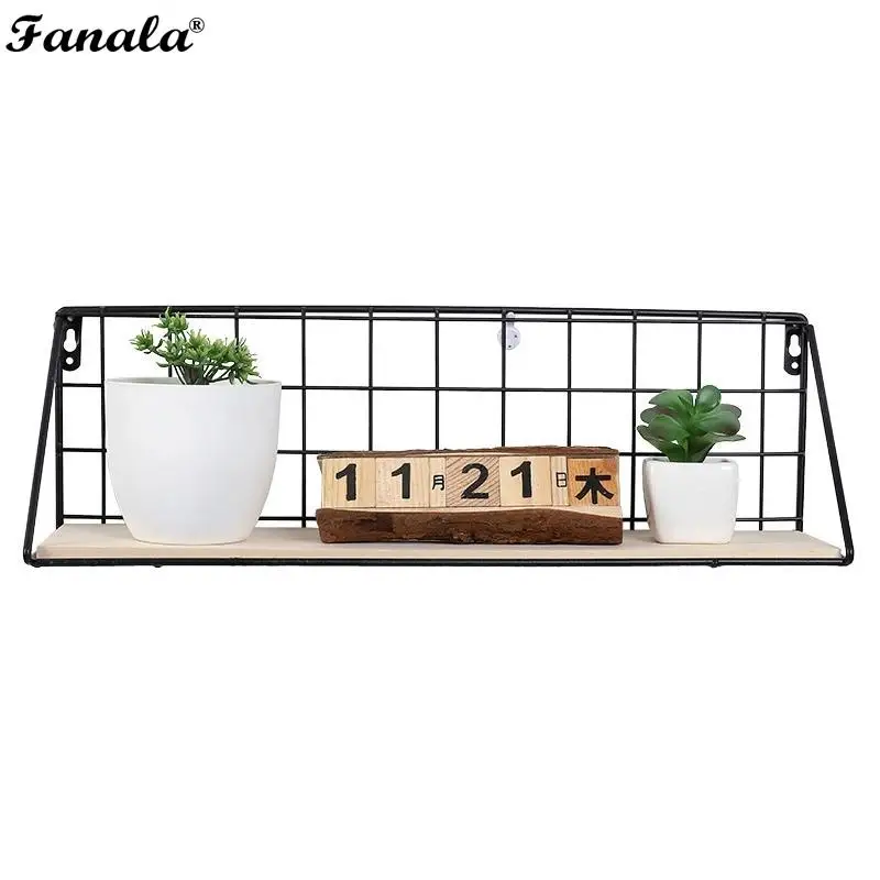 Art Metal Rack Wall Storage Stand Modern Home Nordic-Style Mesh Grid Iron Made of iron it is sturdy durable. | Дом и сад