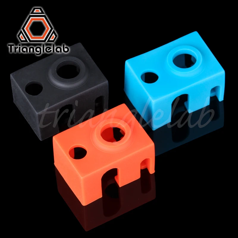 Trianglelab супер высокое качество картридж нагреватель бок силиконовые носки V6 носки для PT100 Подогрев блок для v6 PT100 hotend сопло