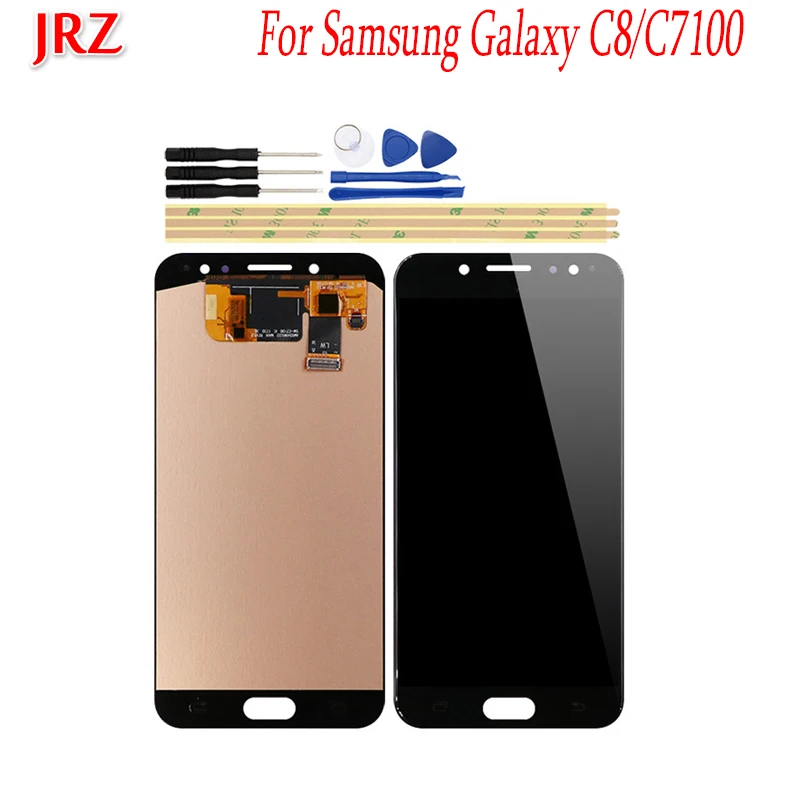 OLED для Samsung Galaxy C8 C7100 C7 2017 C710 ЖК дисплей и сенсорный экран 5 ''экран дигитайзер