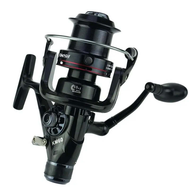 

Fishing Tackle 10+1BB Spinning Fishing Reel Double Drag Full Metal Coils Carp Bait River Fishing Wheel black