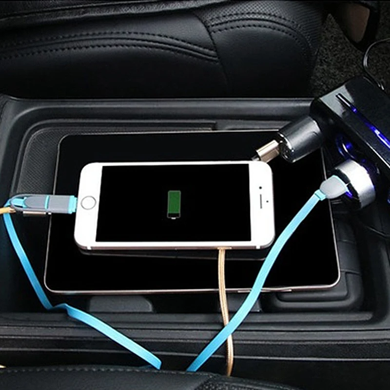 Автомобильный телефон 2 зарядное устройство с usb интерфейсом разъем высокой