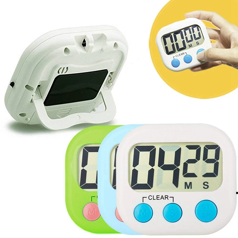 Кухонный таймер 3 упак. Маленький цифровой Электронный громкий сигнал магнитная