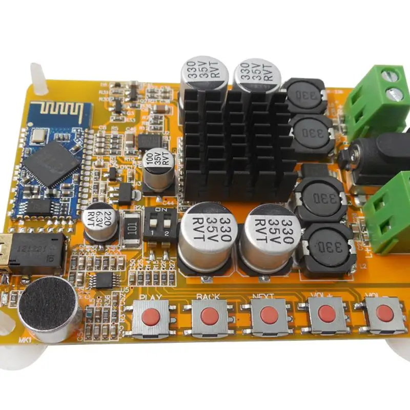 Bluetooth 4 0 TDA7492 Плата усилителя 2*50 Вт цифровой двухканальный CSR8635|Усилители