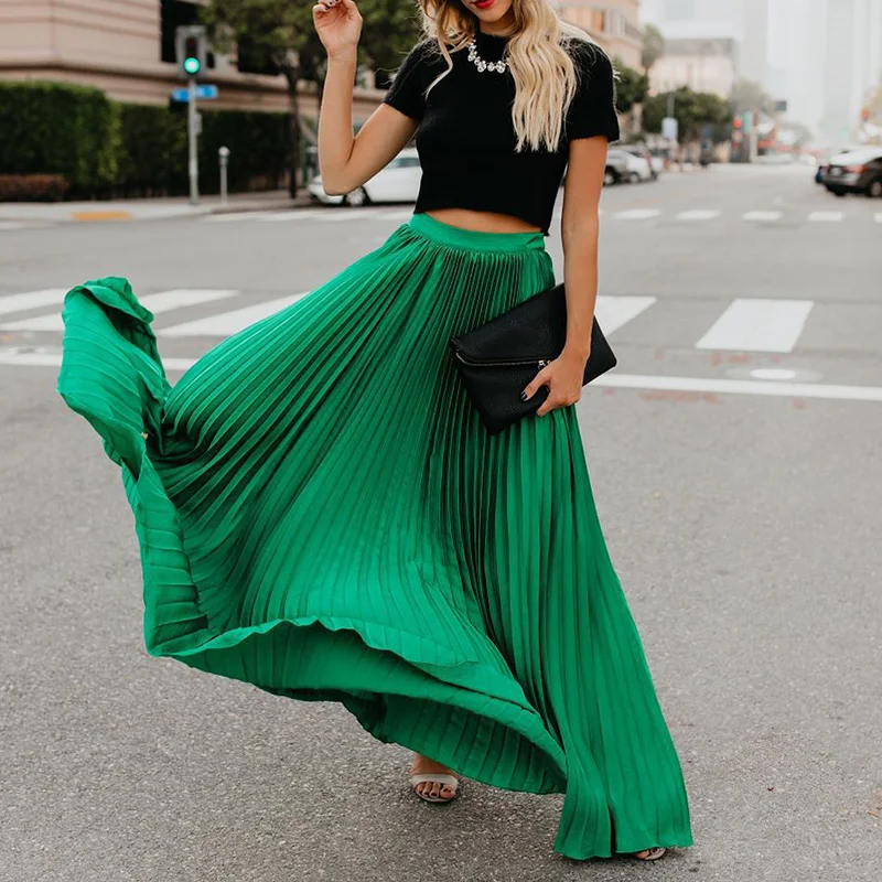 Шифоновая Женская юбка большого размера бохо стиль Высокая талия пляжный гамак