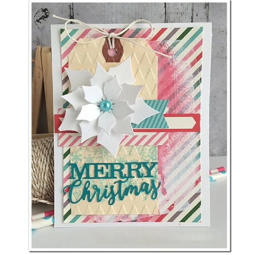 Merry Рождество С Новым Годом металлический трафарет трафареты DIY Скрапбукинг