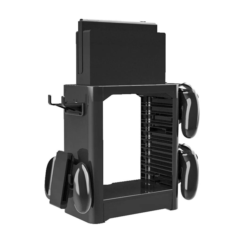 Multifunctional Disc Storage Tower 10 games CD holder Vertical Stand For Nintend Switch NS Console And Accessories Space Saving |