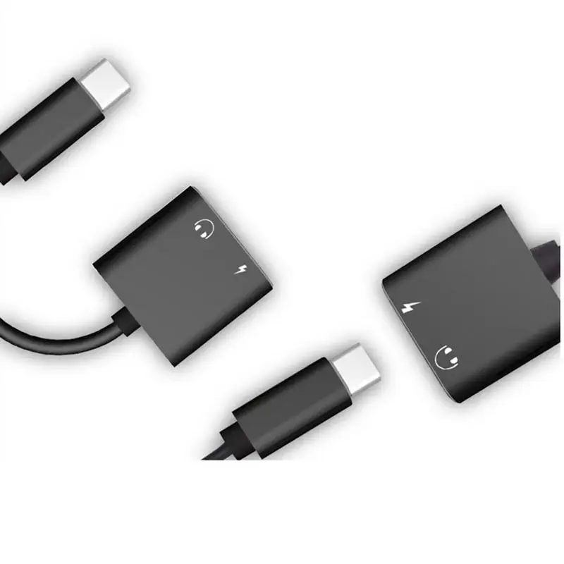 Usb type C аудио кабель адаптер для зарядки 2 в 1 Тип штекер женщин 3 5 мм разъем