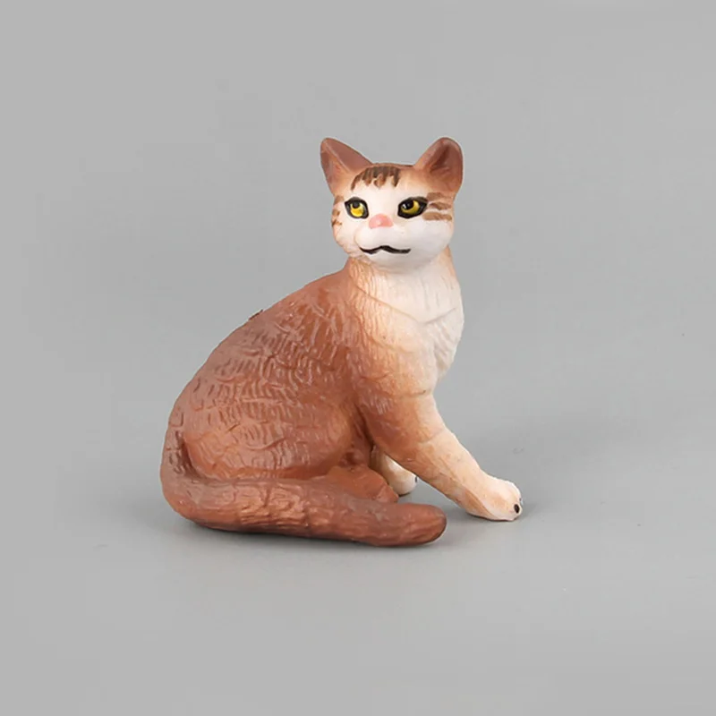 Реалистичная пластиковая дикая ферма животное кошка модели фигурка ребенок игра