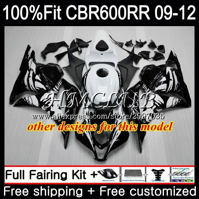 Инъекция обтекателя для HONDA CBR 600RR CBR600RR синий черный 2009 2010 2011 2012 82h6 CBR600 RR 600F5 600 F5 09 10