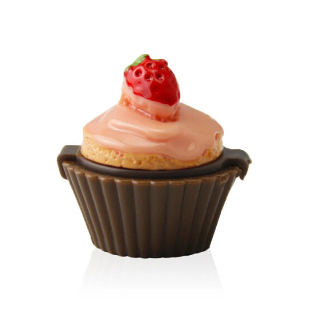 Модный женский Макияж для губ Новинка Мини клубничный кекс блеск длительный