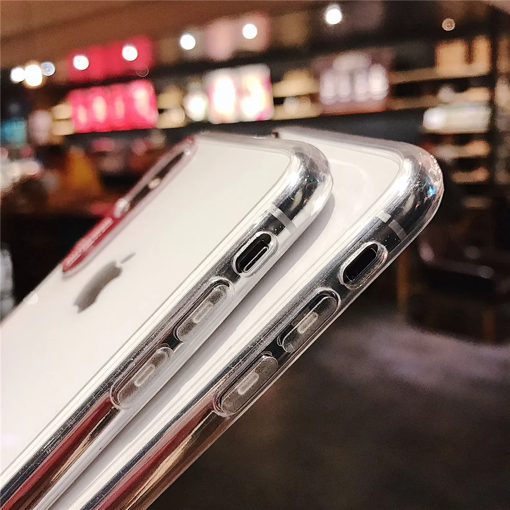 KISSCASE Transparent Phone Case For iPhone X XS 7 8 Plus Max XR Crystal Soft Silicone 6 6s Cover |