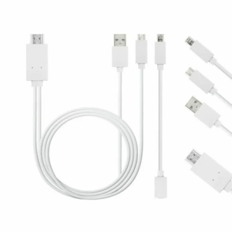 MHL Micro USB 2 0 к HDMI совместимый HDTV 1080P Кабель адаптер для телефонов Samsung Android|Кабели HDMI|
