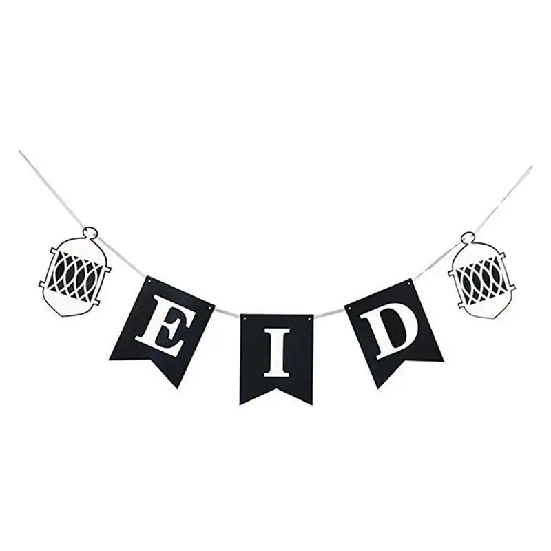 Рамадан оформление вечеринки EID письмо Бумага веер в виде цветка печати Восемь