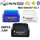 Заводская цена! 20 шт.лот Super Mini Elm327 Bluetooth OBD2 V2.1 Elm 327 в 2,1 OBD 2 Автомобильный диагностический инструмент сканер адаптер OBDII