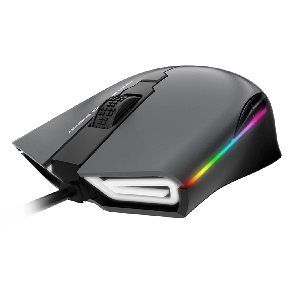 Ajazz AJ903 мышь Проводная игровая USB 16000DPI RGB Освещение 32 бит 50G настройка ускорения