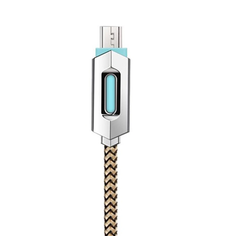 Weave LED Light Sync Data Cable Luminous Micro USB Fast Charger Cord for Samsung Galaxy Android &amp | Электроника