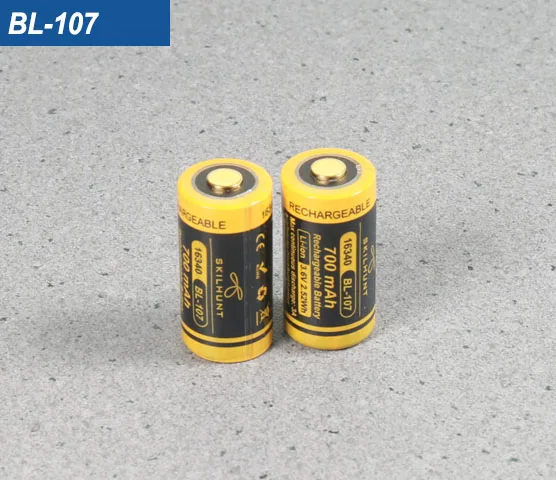 Skilhunt BL-107 16340 700mAh защищенная батарея | Лампы и освещение