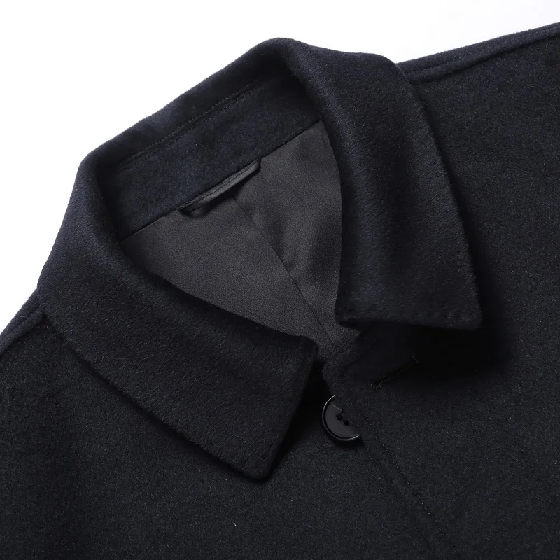 8XL 7XL плюс мужские кашемировые пальто мужчин 100% Шерсть Тренч мужской отложной
