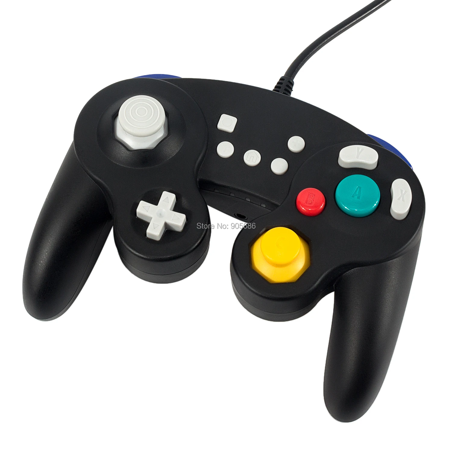 EXLENE Проводной USB контроллер геймпад для Nintendo Switch GameCube Style Audio Turbo Rumble Motion control