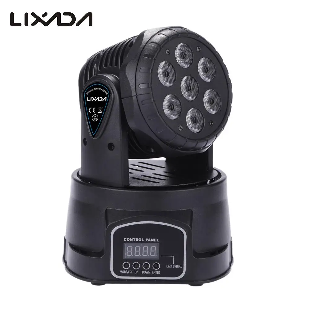 Диско светильник DMX512 7 светодиодов 105 Вт RGBW 9/14 каналов|Эффект освещения сцены| |
