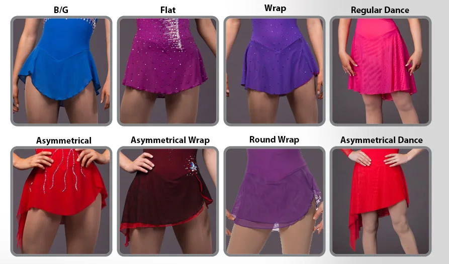 Бесплатная доставка Красный Синий Фигурное катание платья для соревнований