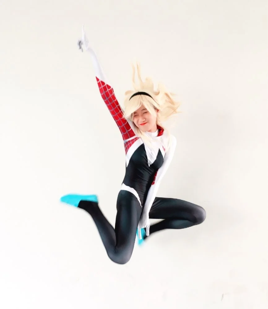 Косплей новинка 2019 костюм Гвен Стейси для мужчин Женский из лайкры полный