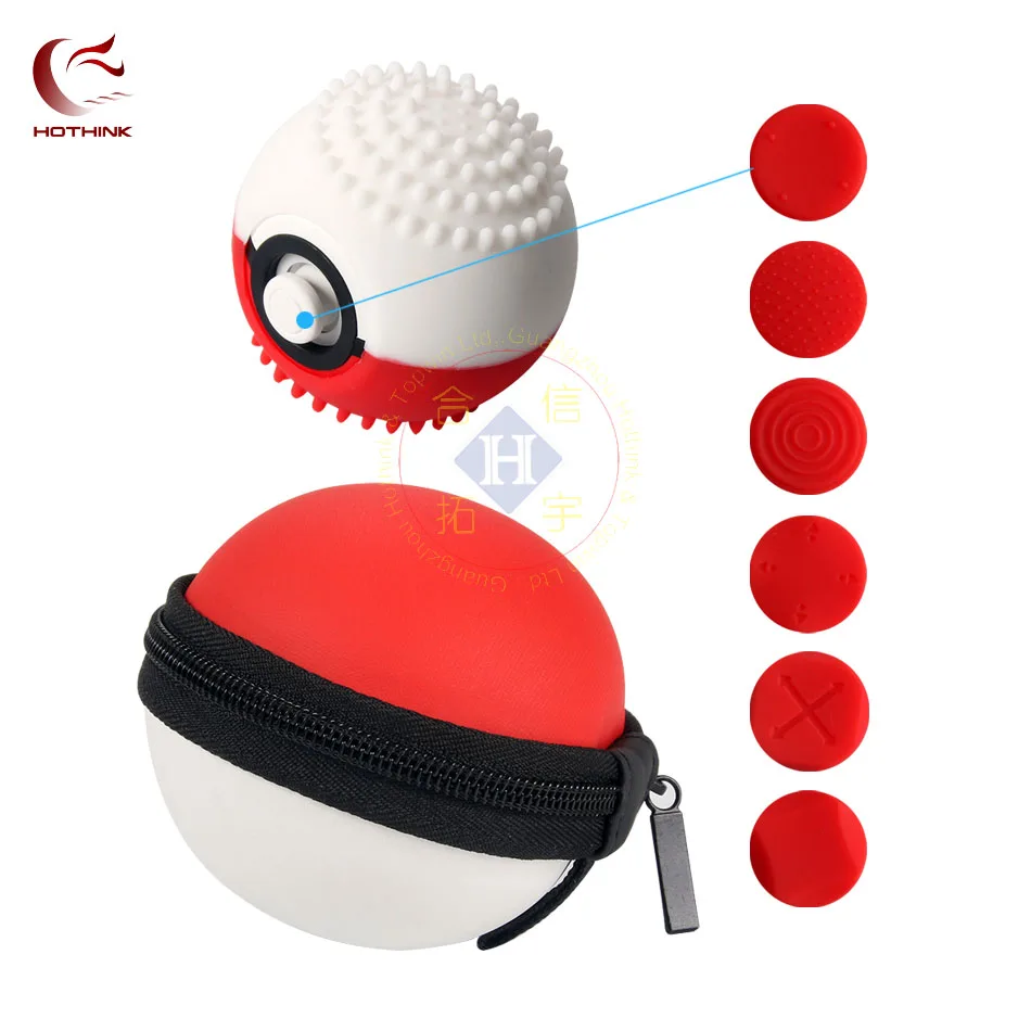 HOTHINK 8 в 1 эва жесткий защитный силиконовый чехол для Nintendo Switch Poke Ball plus контроллер
