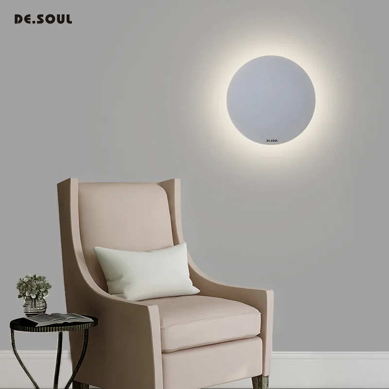 DE. SOUL cob переключатель настенный светильник светодиодный внутренний AC 220 В
