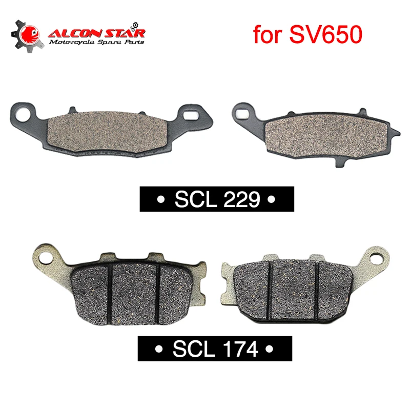 Alconstar диск для мотоцикла Мотоцикл тормозные колодки комплект подходит Suzuki SV650 2004