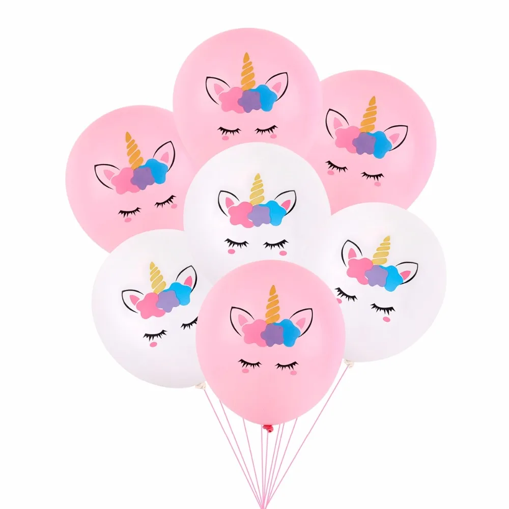 

Huiran Unicorn Balloon Pink Confetti Baloon Unicorn Birthday Party Decor Kids Latex Ballon Unicorn Party Supplies Baby Shower