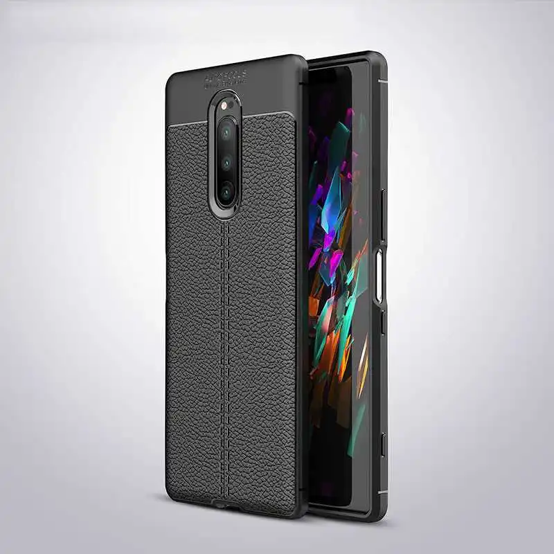 Mokoemi Личи шаблон Ударопрочный Мягкий 6 5 "для Sony Xperia 1 чехол для XZ4 сотового