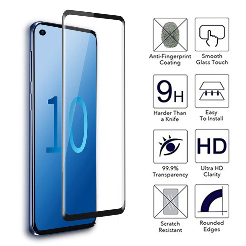 Защитное стекло закаленное 9D для Samsung Galaxy s10 e plus|Защитные стёкла и плёнки