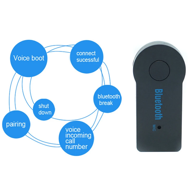 3 5 мм Aux приемник Bluetooth гарнитуры Беспроводной Bluetooth4.1 автомобильный адаптер для