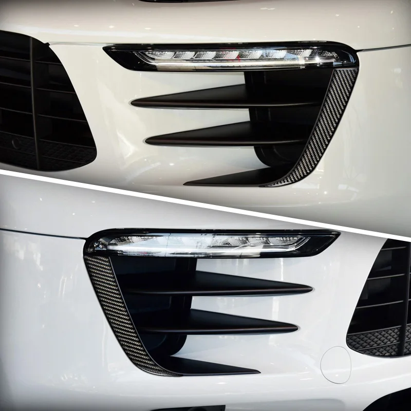 Для передней фары porsche macan 2014 2020 отделочные полосы для внешние модифицированные