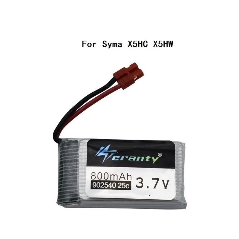3 7 V 800mAh 25c Lipo батарея и (5 в 1) зарядное устройство для Syma X5 X5HC X5HW X5UW X5UC RC Quadcopter Дрон