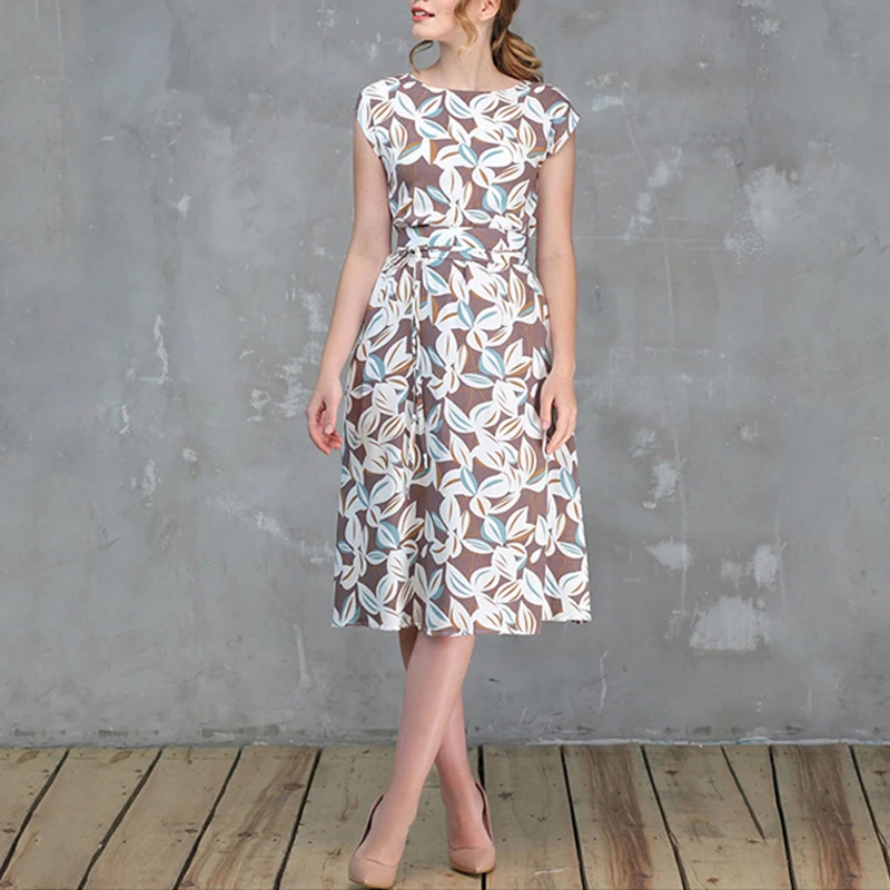 Women's Summer Lace-Up Dress Short Sleeve Casual Sundress Clubwear Belt Party | Женская одежда