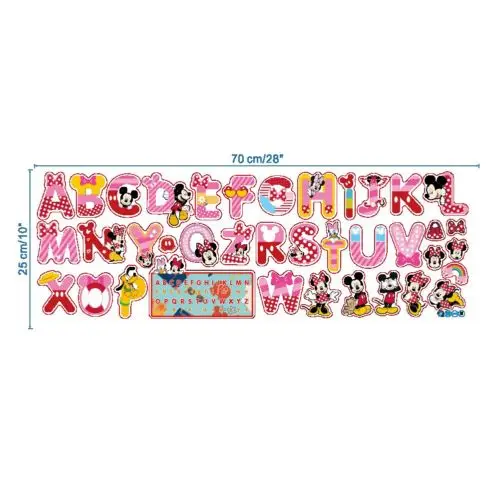 Самодельные настенные наклейки ABC из ПВХ с алфавитом детский Декор для детской