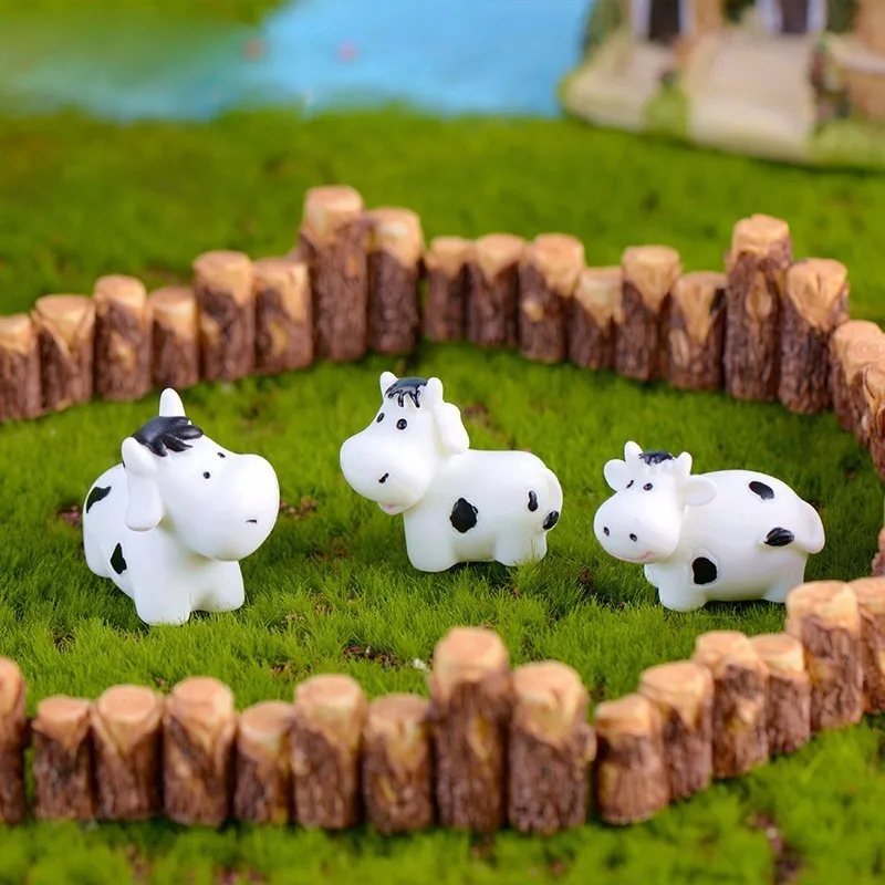 3 шт. миниатюрная статуя животного из коровы|Статуэтки и миниатюры| |