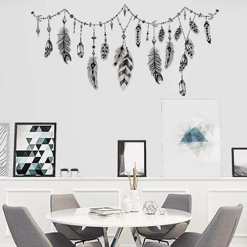 New Trade Removable Combination Wall Stickers Small Fresh Feather Love Hot Air Balloon Children's Room Decoration value | Дом и сад
