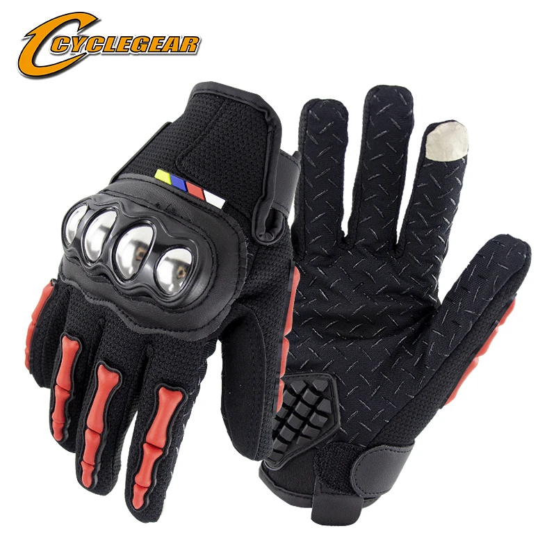 Cyclegear мотоциклетные летние перчатки с сенсорным экраном mx для мотокросса guantes para