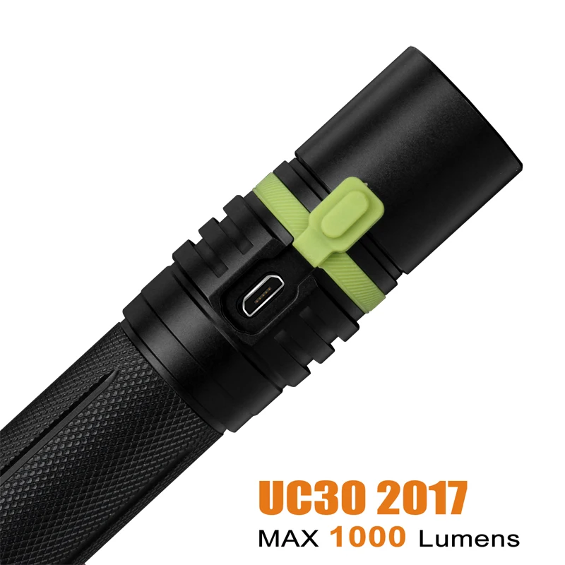 Fenix UC30 Cree XP L HI V3 светодиодный фонарик 1000 люмен с батареей 18650 2600 мАч|Фонарики и