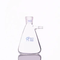 filtering flask with side tubulaturecapacity 200mlground mouth 1922triangle flask with tubulesfilter erlenmeyer bottle