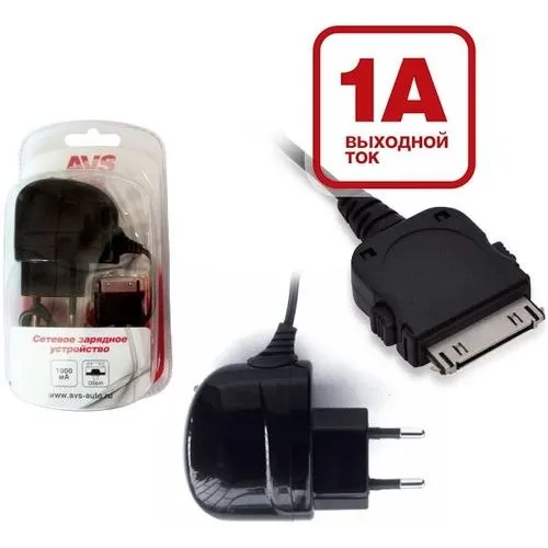 Сетевое зарядное устройство AVS TIP 402 для iphone 4 (A80525S)|Детали и аксессуары дома на