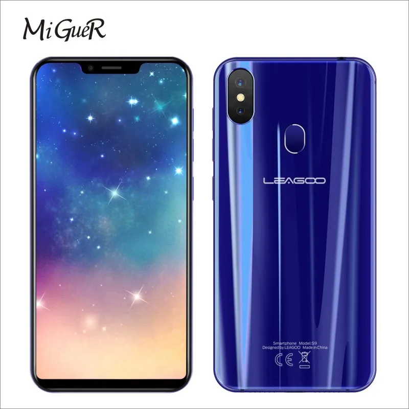 LEAGOO S9 Face ID 4G мобильного телефона OTG 5 85 &quotHD + ips 19:9 Экран 4 Гб 32 ГБ Android 8 1 MT6750 Octa Core 13.0MP
