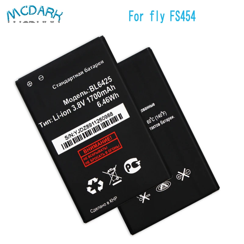 Аккумулятор BL6425 1700 мАч для fly FS454 Nimbus 8|battery for fly|battery forfly battery |