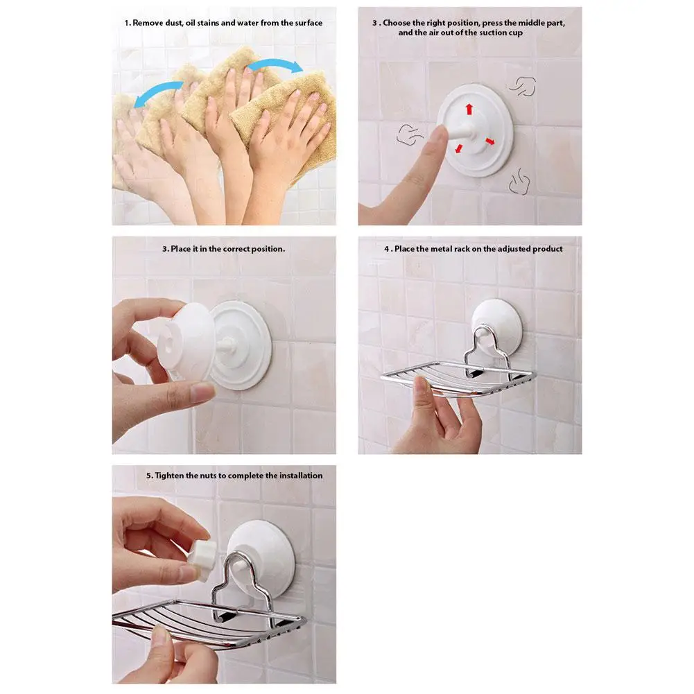Adeeing вешалка для мыла с присоской настенный держатель корзина ванной кухонной