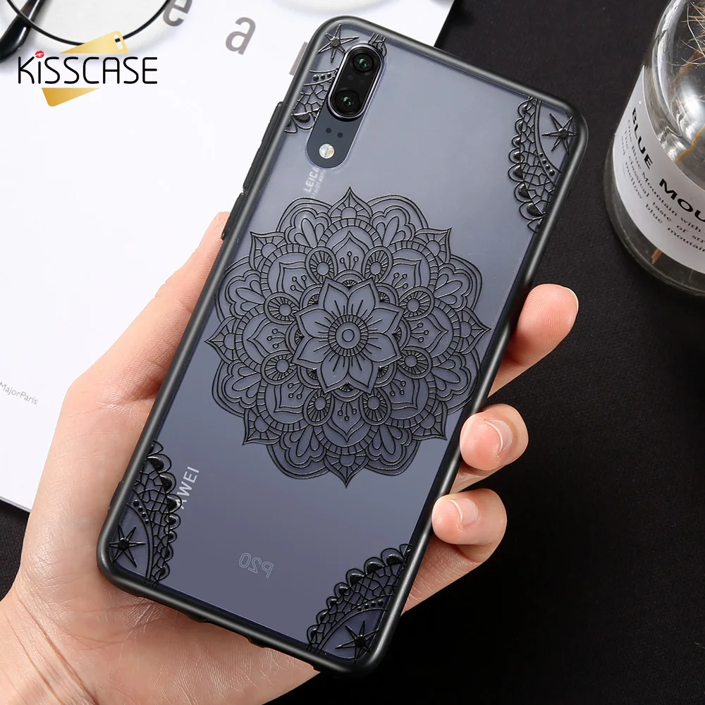 Чехол для телефона KISSCASE с кружевным цветком Huawei P20 Lite P10 P9 P8 2017 P Smart Mate 9 10 Honor 7A 7X Y5 Y7