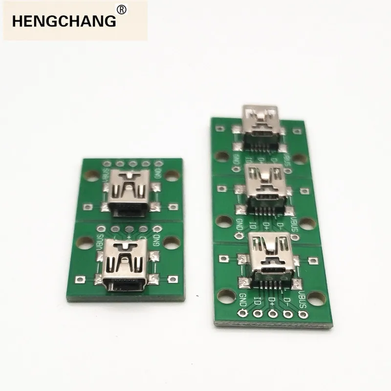 5 шт. мини USB SMD для DIP 2 54 мм адаптер гнездо разъем модуль Плата Pinboard PCB части DIY